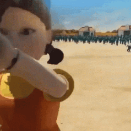 Squid Games Young-Hee In Action GIF