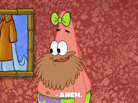 Squidward Ahem To Patrick The Star GIF