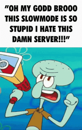 Squidward Being Mad With Megaphone GIF
