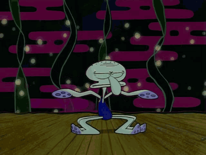 Squidward Dance Moves And Spongebob Dancing GIF