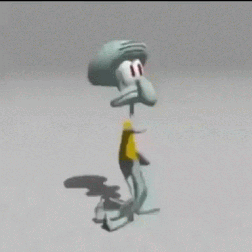 3d Squidward Dancing GIF