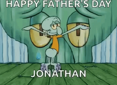 Squidward Dancing Happy Father's Day Jonathan GIF