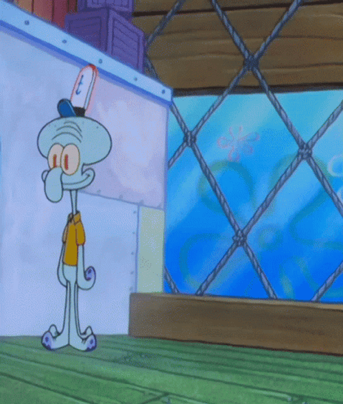 Squidward Excited Dancing GIF