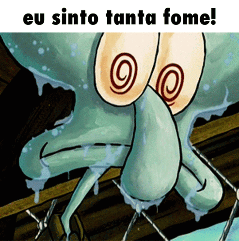 Squidward Feeling Hungry