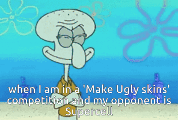 Squidward From Spongebob Says " When I Am In A Make Ugly Skins Competition GIF