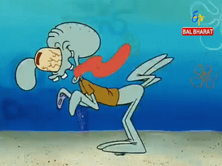 Squidward from SpongeBob SquarePants on Bal Bharat TV