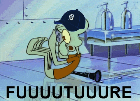 Squidward Future Major League Baseball Cap GIF