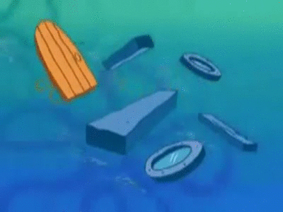 Squidward Looking At His House GIF