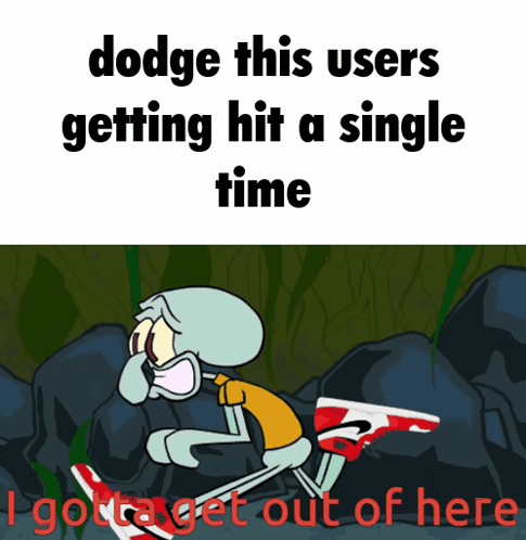 Squidward Running Dodge This