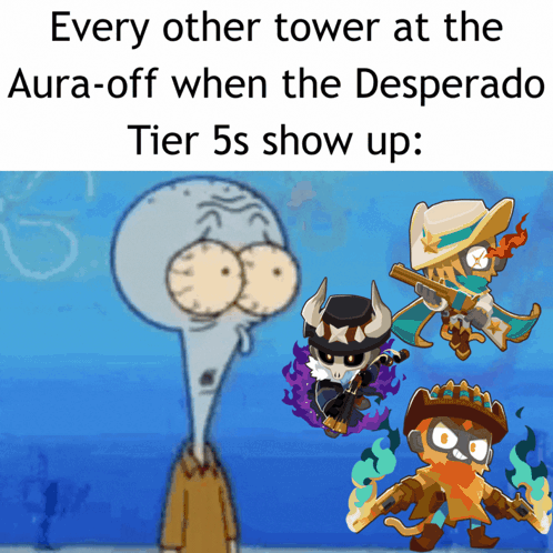 Squidward Saying Every Other Tower at the Aura-Off