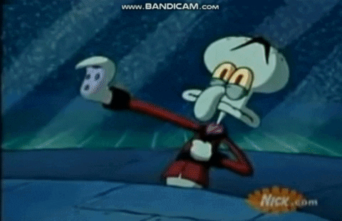 Squidward Saying See You Christmas GIF