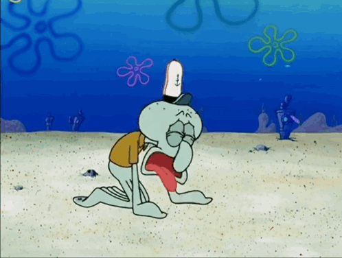 Squidward SpongeBob SquarePants Crying