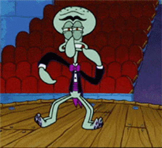 Squidward Squilliam Fancyson Dancing GIF