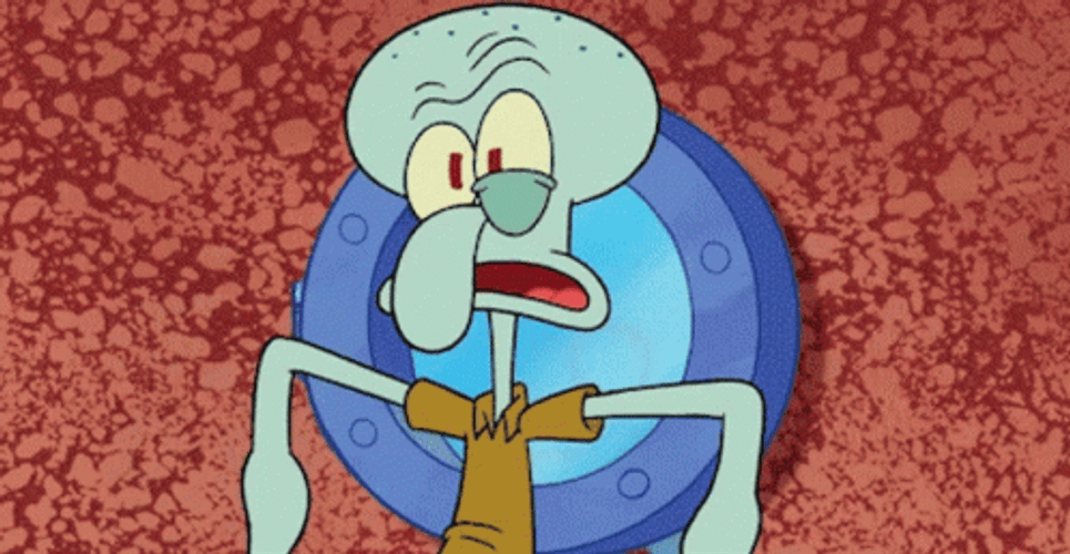Squidward Tentacles Anxiety Breathing GIF