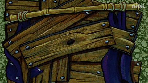 Squidward Tentacles Running Away From Spongebob GIF