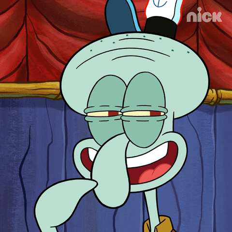 Squidward Tentacles Sly Smile GIF