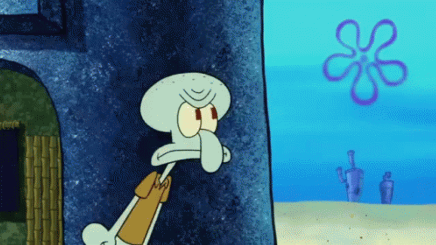Squidward Tentacles Yelling GIF