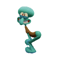 Squidward Twerking Sticker GIF