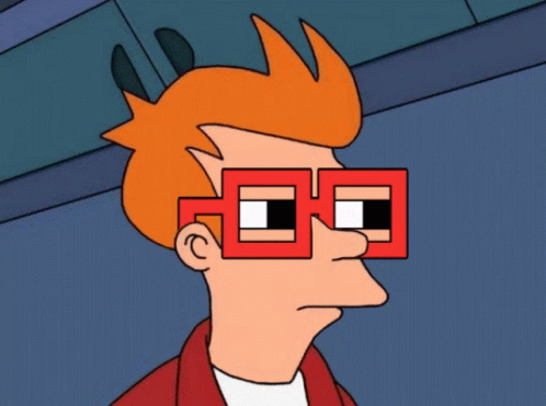Fry Futurama Squint Look GIF