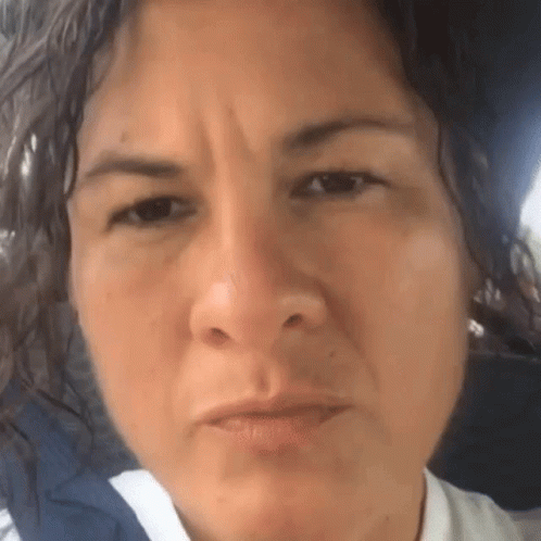 Girl Pensive Squint Expression GIF