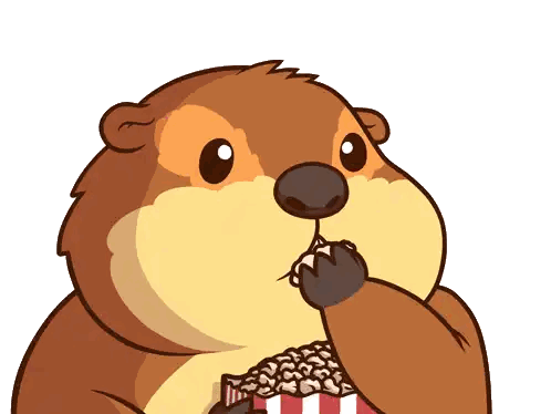 Squirrel Eating Popcorn