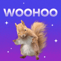 Squirrel Standing With Woohoo