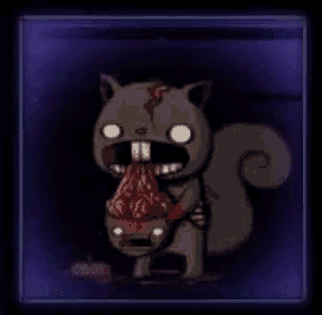 Squirrel Zombie Animated GIF