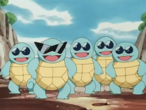 Squirtle Blastoise Many Forms Pokemon GIF
