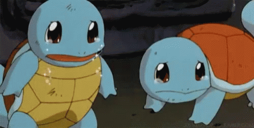 Squirtle Blastoise Pokemon Crying GIF