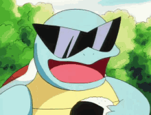 Squirtle Eating Onigiri GIF