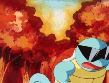 Squirtle Extinguishing Fire GIF