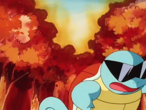 Squirtle Squad Extinguishing Forest Fire GIF