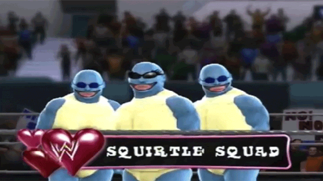 Squirtle Squad Funny Parody Wwe GIF