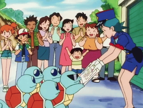 Squirtle Squad Helping Community Getting Jackets GIF
