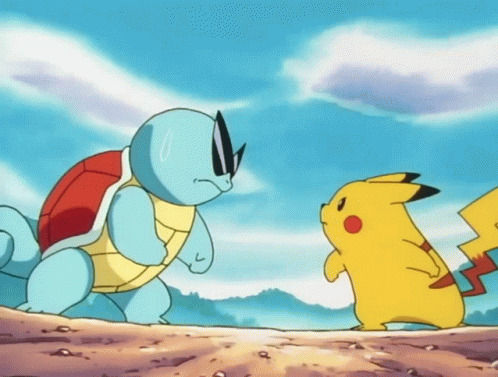 Squirtle Squad Leader Carrying Member GIF