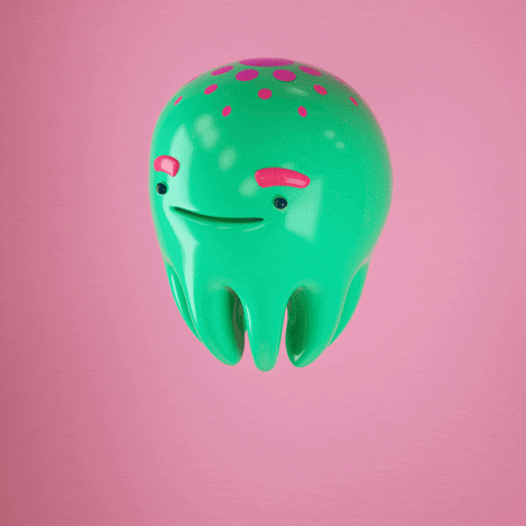 Squishy Squid Green GIF