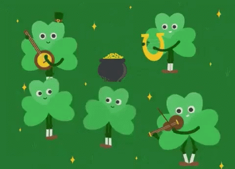 St Patrick's Day Clover Band GIF
