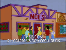 St Patrick's Day Homer Simpson GIF