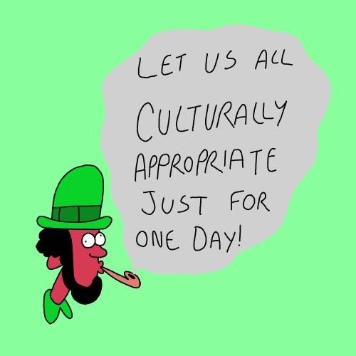 St Patricks Day Birthday Anti-racism Card GIF