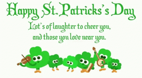 St Patricks Day Birthday Clover Leaf Band GIF