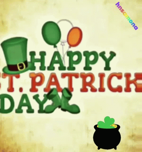 St Patricks Day Birthday Greeting Card GIF