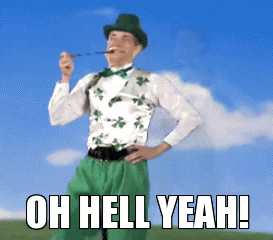 St Patricks Day Dancing Leprechaun Man GIF
