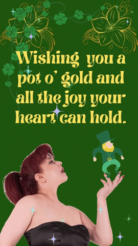 St Patricks Day Sweet Message Moving Art GIF