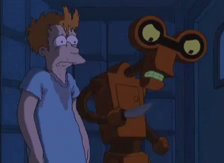 Stab Outlast Futurama GIF