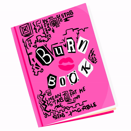 Stab That Burn Book GIF