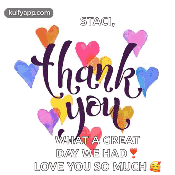 Staci Thank You For All You Do GIF