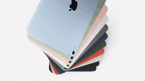 Stack of iPads in Different Colors