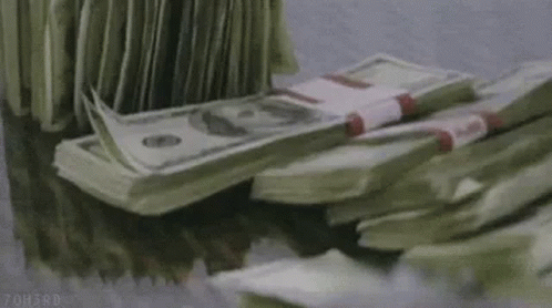 Stack of Money on Pile