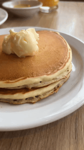 Stack of Pancakes With Butter
