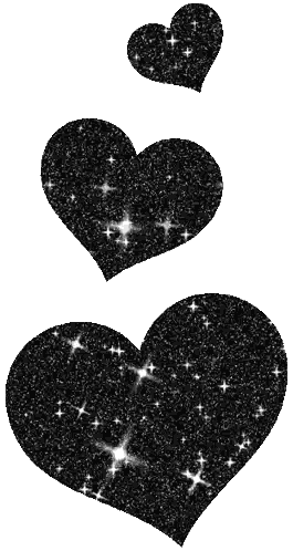 Stacked Glitter Hearts